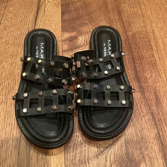 Makris Woman’s Black Sandals Size 36 - Picture 2 of 7